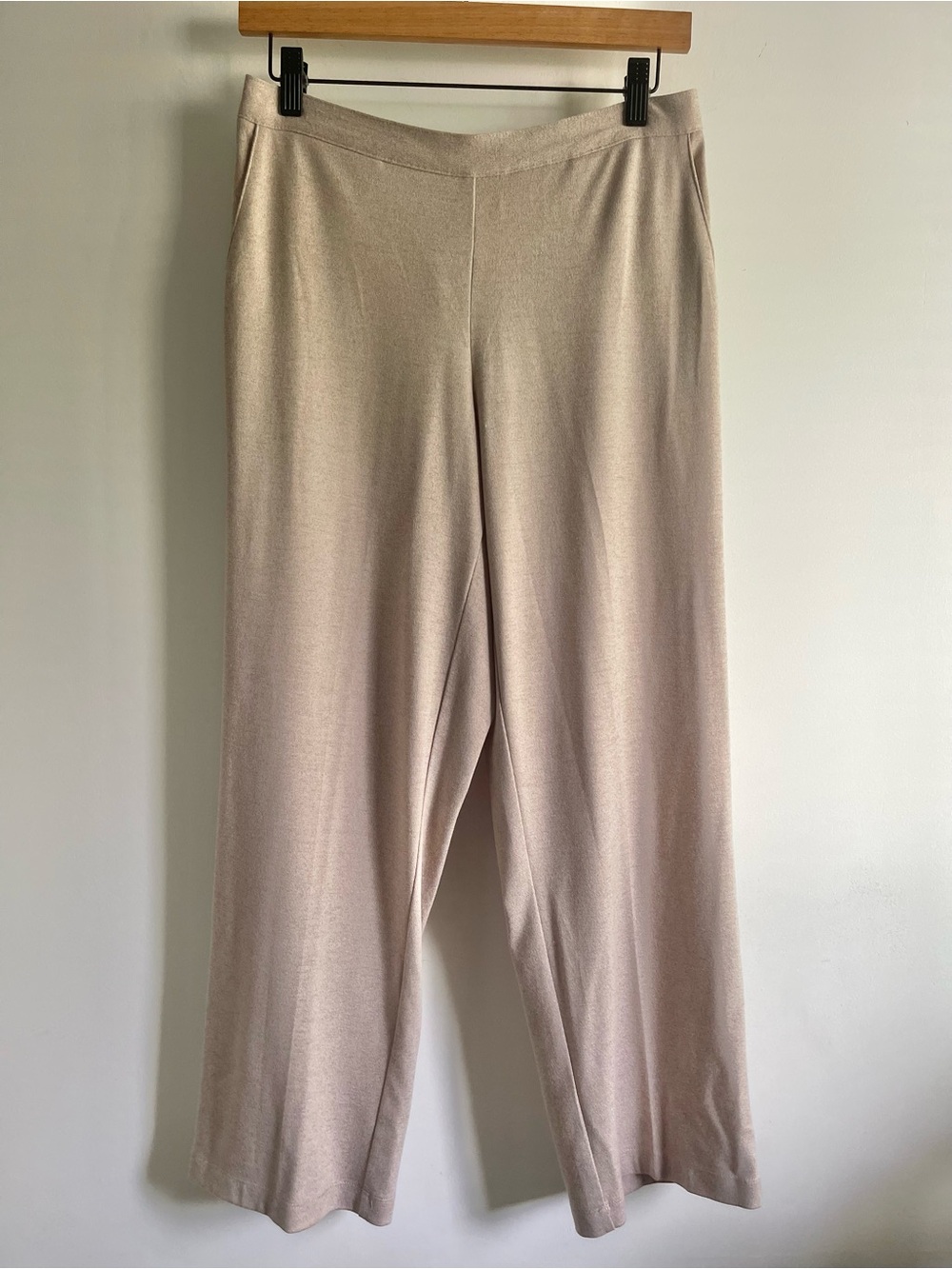 Alfred Dunner Oatmeal Stretch Pull-On Pants Elastic Waist Pockets 8P Comfort
